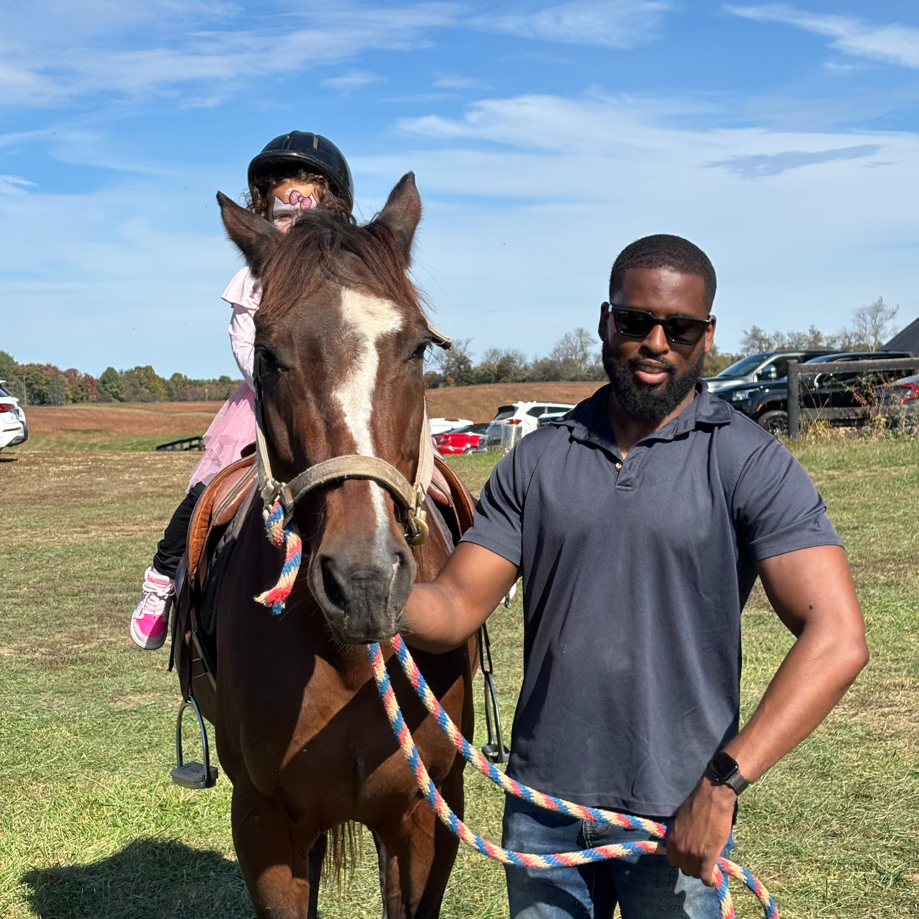 Close-up portrait of Pee-Wee the horse